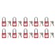 thumbnail image 1 of M Buder Juego de 10 Candados de Seguridad LOTO Rojos de Nylon PA con 20 Llaves (24 cm / 9.4 inches), 1 of 9