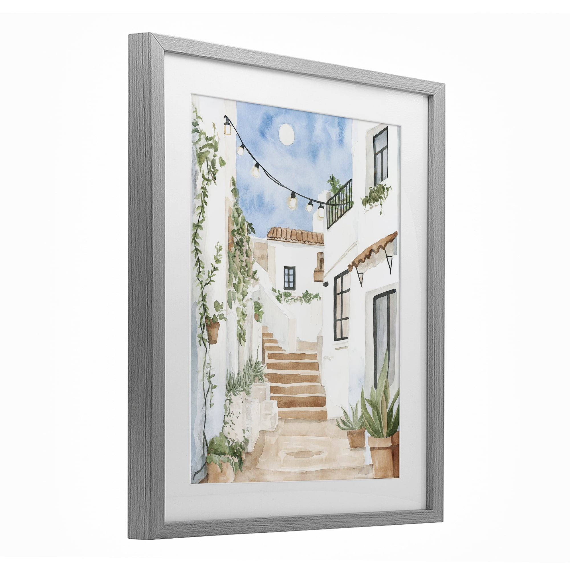 Stupell Industries Cozy Street Architecture Gray Framed Print Under Glass, design by Svetlana Aleynikova