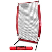 Powernet Portable Baseball Practice Net for Pitching and Hitting, Softball Pitching Net, Pop Up Batting Cage Net Coach Shield from Errant Throws, Backyard Outdoor Training, 7 FT I-Frame Screen