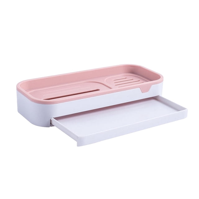 Jaboneras, Jaboneras para Baño, Jabonera Sin Estantes Autodrenantes, Rosa