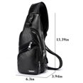 thumbnail image 3 of Shoulder Chest Bag Casual Splash Proof Sport Sling Backpack Sling Daypack, 3 of 8