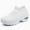 White, variant on Women's Walking Sock Sneakers - Mesh Slip-On with Air Cushion | Modern Jazz Dance Shoes, Platform Loafers for Ladies & Girls