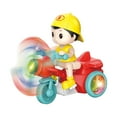 thumbnail image 4 of Novedad, Eléctrico para Niños, Juguetes Electrónicos para Niños, Divertida Motocicleta de Dibujos Animados Giratoria de 360 Grados para Niños Rojo, 4 of 8