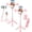 2pcs-a, variant on New 6 in 1 Selfie Stick with Fill Light - Cellphone Selfiestick with Remote, Bluetooth Remote Control,and Stable Three-Legged Support, Selfie Stick for Video Recording (Black)