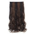 thumbnail image 1 of LELINTA Women 24" Long Curly 3/4 Full Head Clip in Synthetic Hair Extentions 155g Black Brown Blonde, 1 of 3
