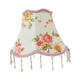 thumbnail image 2 of Fringe Lamp Shade Pantalla de tela Estilo retro E27 Borla Cubierta de la lámpara Pantalla de mesa para el hogar Café Dormitorio, 2 of 9