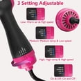 thumbnail image 3 of One Step Hair Dryer,Volumizer Hot Air Hair Dryer Brush,Salon Negative Electric Blow Dryer Rotating Curler and Ion Hair Straightener Brush for Fast Drying,Straightening,Curling, 3 of 10