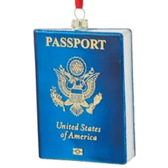 Holiday Lane World Traveler American Passport Ornament