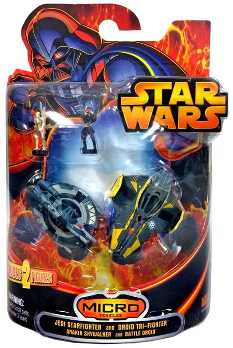 Jedi Star fighter and Droid Tri-fighter 