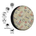 thumbnail image 4 of Wukai Marine Sailing Badges Print Spare Tire Cover for RV Trailer,Waterproof PVC Faux Leather Wheel Cover Fit for Truck,Trailer,RV,SUV,Camper and Most Vehicle-17 inch, 4 of 6