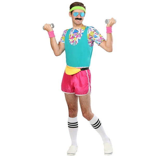 Fun Shack 80s Exercise Costumes For Men, 80s Costumes For Men Workout, 80s  Workout Costumes For Men, 80s Fitness Costumes Men : : Clothing