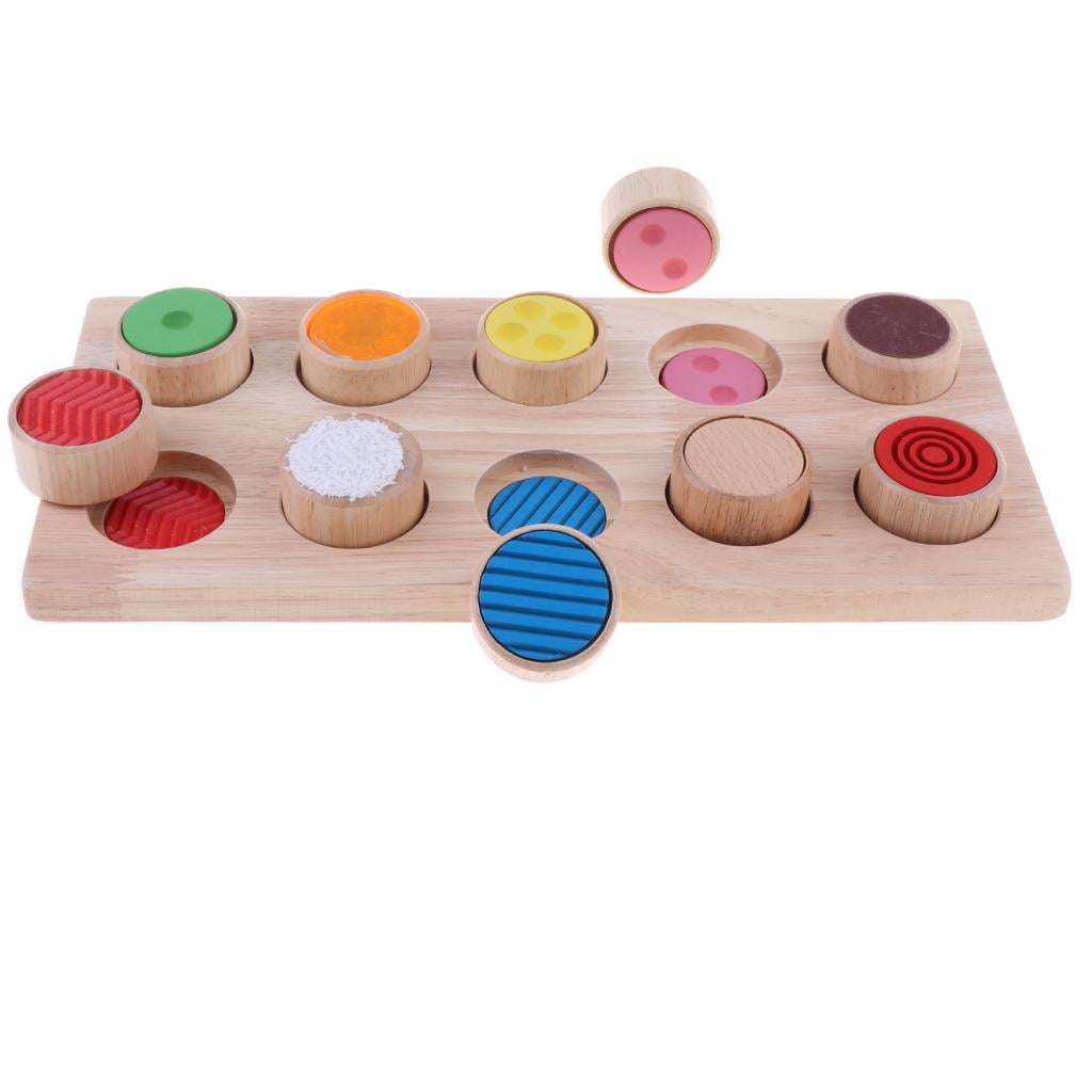 Toddler Sensory Exploration Toy Touch & Match Board Montessori Materials 