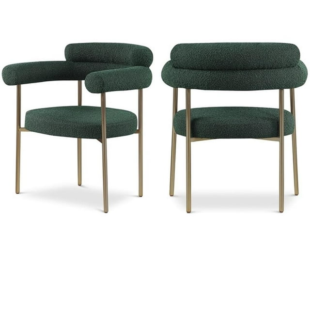 Meridian Furniture Chaise de Salle à Manger Verte Blake (Ensemble de 2)