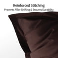 thumbnail image 4 of Kelnaro 2 Pack Microfiber Pillow Shams - Ultra Soft Breathable 20"x26" Sham Covers with Envelope Closure - Standard Size - Chocolate, 4 of 5