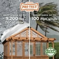 thumbnail image 4 of Backyard Discovery Bellerose XL 13'x11' Cedar Wood and Polycarbonate Greenhouse, Pergola, 4 of 15