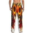 thumbnail image 3 of Balery Men'S Thanksgiving With Autumn Pants,Sleepwear Pants,Pajama Pants,Pj Bottoms Drawstring And Pockets-Medium, 3 of 9