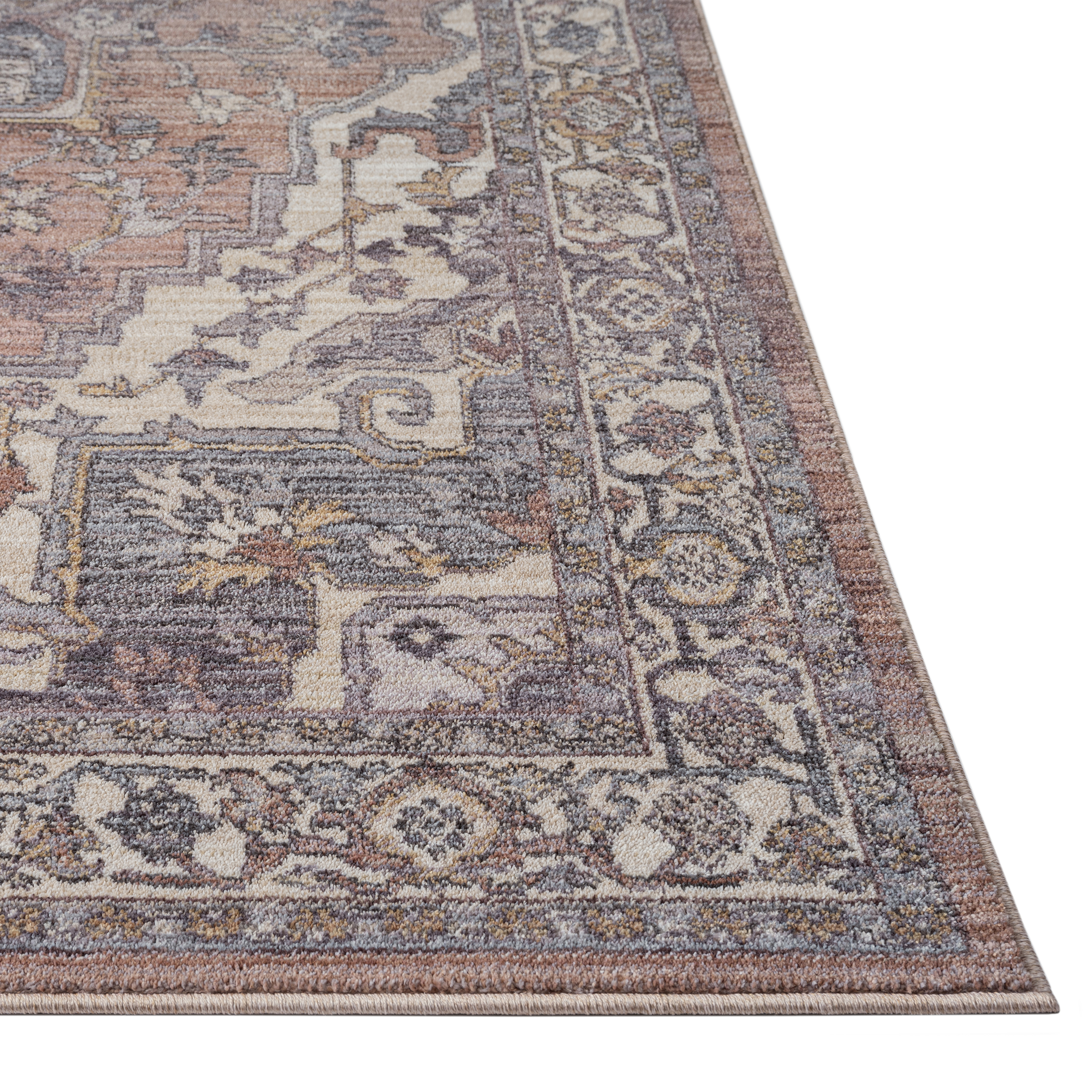 Better Homes & Gardens Mauve Persian Medallion Indoor Area Rug, 5' x 7'