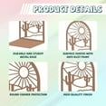 thumbnail image 3 of Metal Bookends for Shelves Modern Decor Heavy Duty Study Book Support Stoppers for Office Desk Shelf Room 5.3"x4.3"x6.1" Cast Iron Simple Brown Book Ends 1 Pair (Landscape), 3 of 8