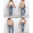 thumbnail image 2 of Chaqueta acolchada Flygo Winter Cropped 2024 para mujer, color caqui, talla L, 2 of 7