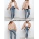 thumbnail image 2 of Chaqueta acolchada Flygo Winter Cropped 2024 para mujer, color caqui, talla L, 2 of 7