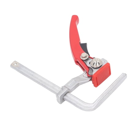 Yajisi Ratchet Track Clamp 3.54x6.89 in (9x17.5 cm) Guide Rail System Woodworking F Clamp Chromium Molybdenum Alloy Steel Tool