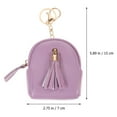 thumbnail image 2 of UPOUART Practical Change Bag With Tassel Detail In Lavender Pu For Travel 1Set, 2 of 6