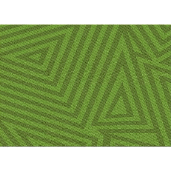 Ahgly Company Indoor Rectangle Patterned Seaweed Green Area Rugs, 4' x 6'