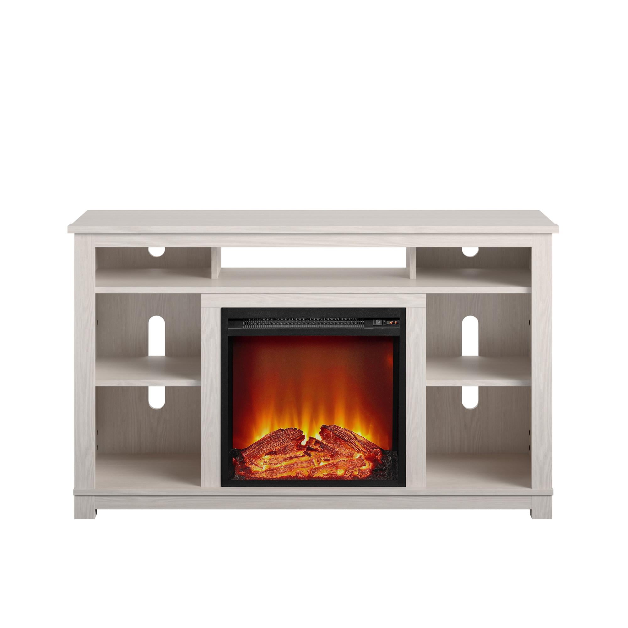 8620335WCOM for sale online Mainstays Fireplace TV Stand for TVs up to 65" Black Oak 