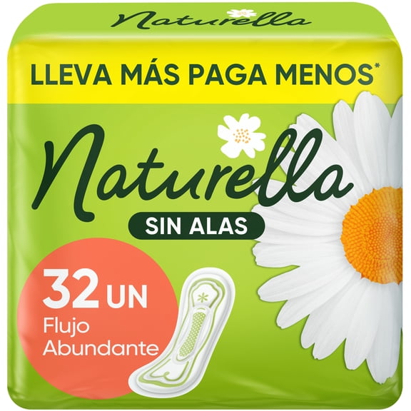 Toallas Femeninas Naturella Sin Alas 32 pzas