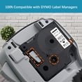 thumbnail image 3 of Compatible D1 Label Tape 1/2 Refill for Dymo D1 45013 S0720530 for Label Maker Refills 45013s 0.47 Black on White Labeling Tape for Dymo LabelManager 160 210D 280 360D 260P 420P PnP 450D,, 3 of 6