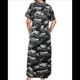 thumbnail image 2 of Vestido Camisero Informal de Verano para Mujer, Holgado, de Corta, Estilo Camuflaje, con Bolsillo Gris L, 2 of 8