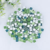BESTYASH Glass Mosaic Tiles 300Pcs Assorted Colors Easy to Apply for Home Decoration and Crafts