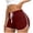 Wine, variant on hlysgo Womens Leggings Shorts High Elastic Waist Lightweight Drawstring Tight 3 Inch Inseam Pajama Sleeping Short Light Blue,XL