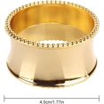 thumbnail image 4 of Juego de anillos para servilletas WEIHJMXG dorado 6 piezas decoración metal natural, 4 of 5