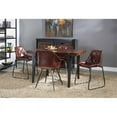 thumbnail image 6 of Treasure Trove Bradley Wood Dining Table in Honey Brown/Antique Gunmetal, 6 of 7