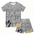 thumbnail image 4 of BOOMNY Children Boys Outfit Sets 2 Peice Ice Cream Graphic Long Sleeve Tshirts Shorts Outfits for Kids Comfy Clothing Set, 4 of 4