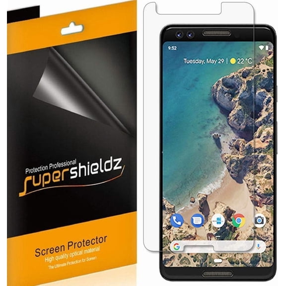 (3 Pack) Supershieldz Anti-Glare (Matte) Screen Protector Designed for Google (Pixel 3)