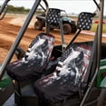 thumbnail image 2 of KUIFORTI American Flag Wolf UTV Seat Covers Anti-Slip Seats Cover for UTV Easy Installation Compatible with Yamaha Rhino 700 660 450 2004-2021 Rhino Seat Cover Set(4 PCS), 2 of 7