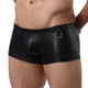 thumbnail image 4 of Calzoncillos tipo bóxer de piel sintética para hombre, estilo mojada., 4 of 6