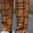 thumbnail image 7 of Men's Business Casual Pants Slim Fit Flat Front Plaid Pencil Trousers Outdoor Comfy Golf Dress Pants, 7 of 7