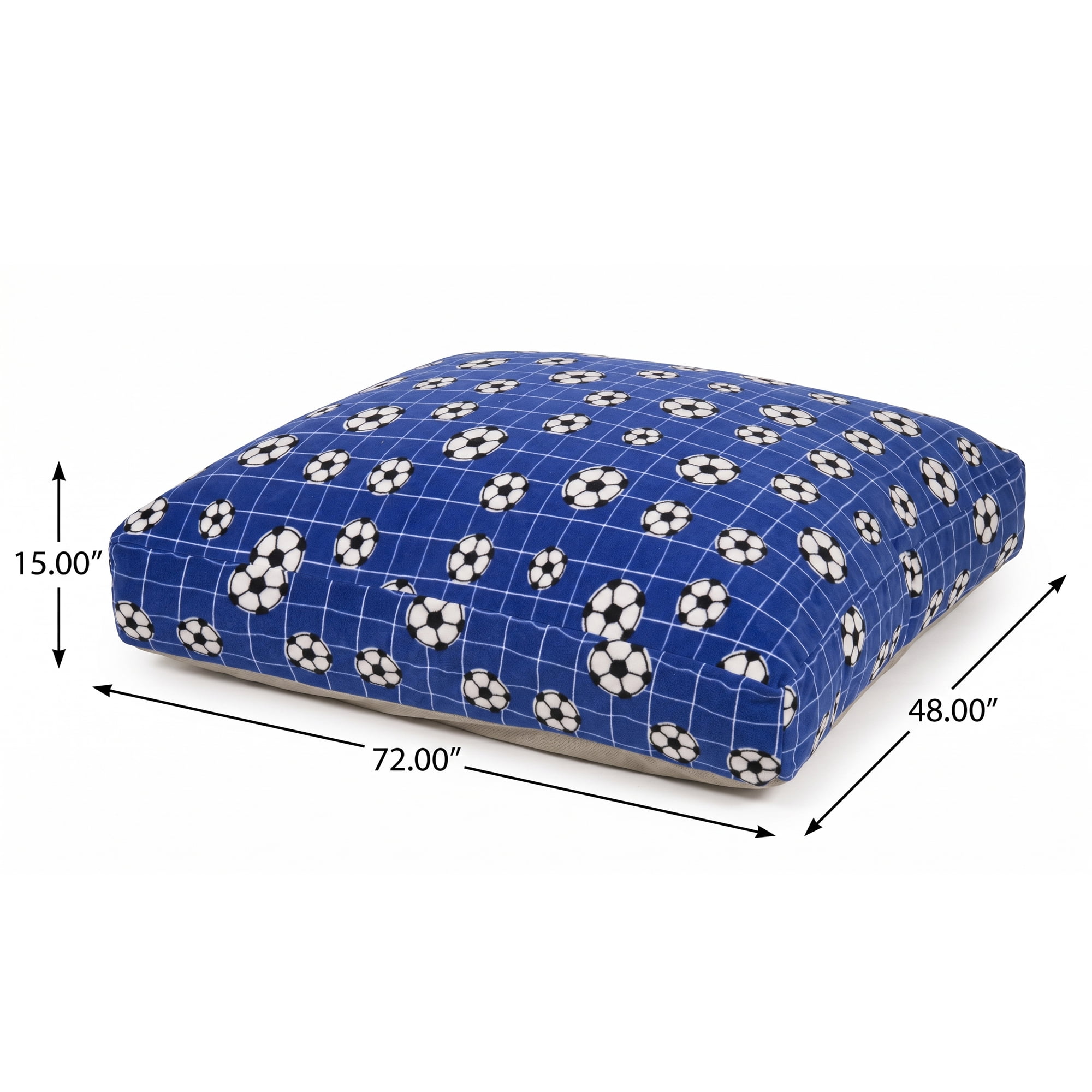 Sensory Crash Pad for Kids & Adults,Soft Landing Crash Mat with Foam Blocks,Removable and Washable Cover,Non-Slip Bottom for Jumping, Relaxing & Play,48" x 72"