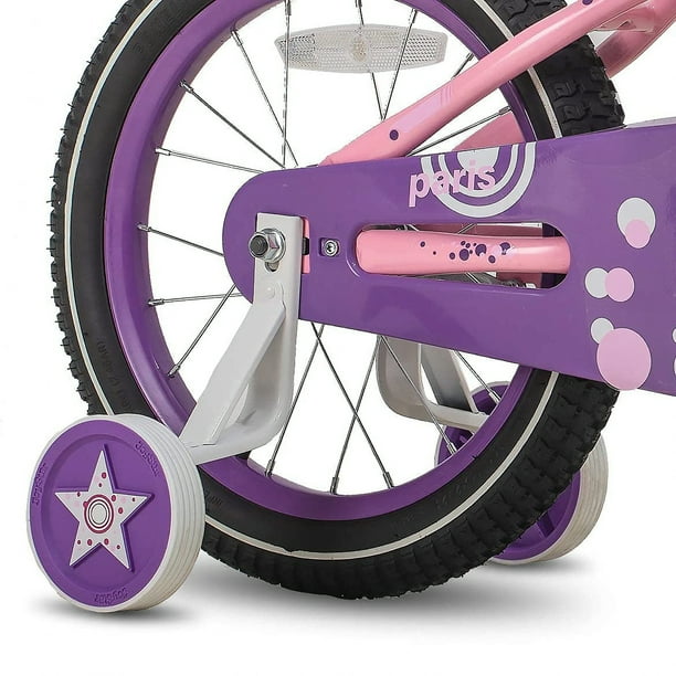 Vélo 12 Fille Pink Bloom pour enfant de 3 à 5 ans avec