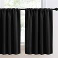 thumbnail image 1 of stanreset Home Window Half Curtain Bedroom Kitchen Bathroom Polyester Soft Short Drape Privacy Protection Decoration Furniture Accessory White, 1 of 8