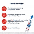 thumbnail image 4 of Baño de cocina de silicona blanca Caulk GE Re-New, 280 ml, 4 of 9