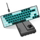 thumbnail image 5 of Teclado mecánico Teclado para juegos Diseño ergonómico con cable Retroiluminación azul Teclado de computadora de 68 teclas Interruptor azul para PC, 5 of 5