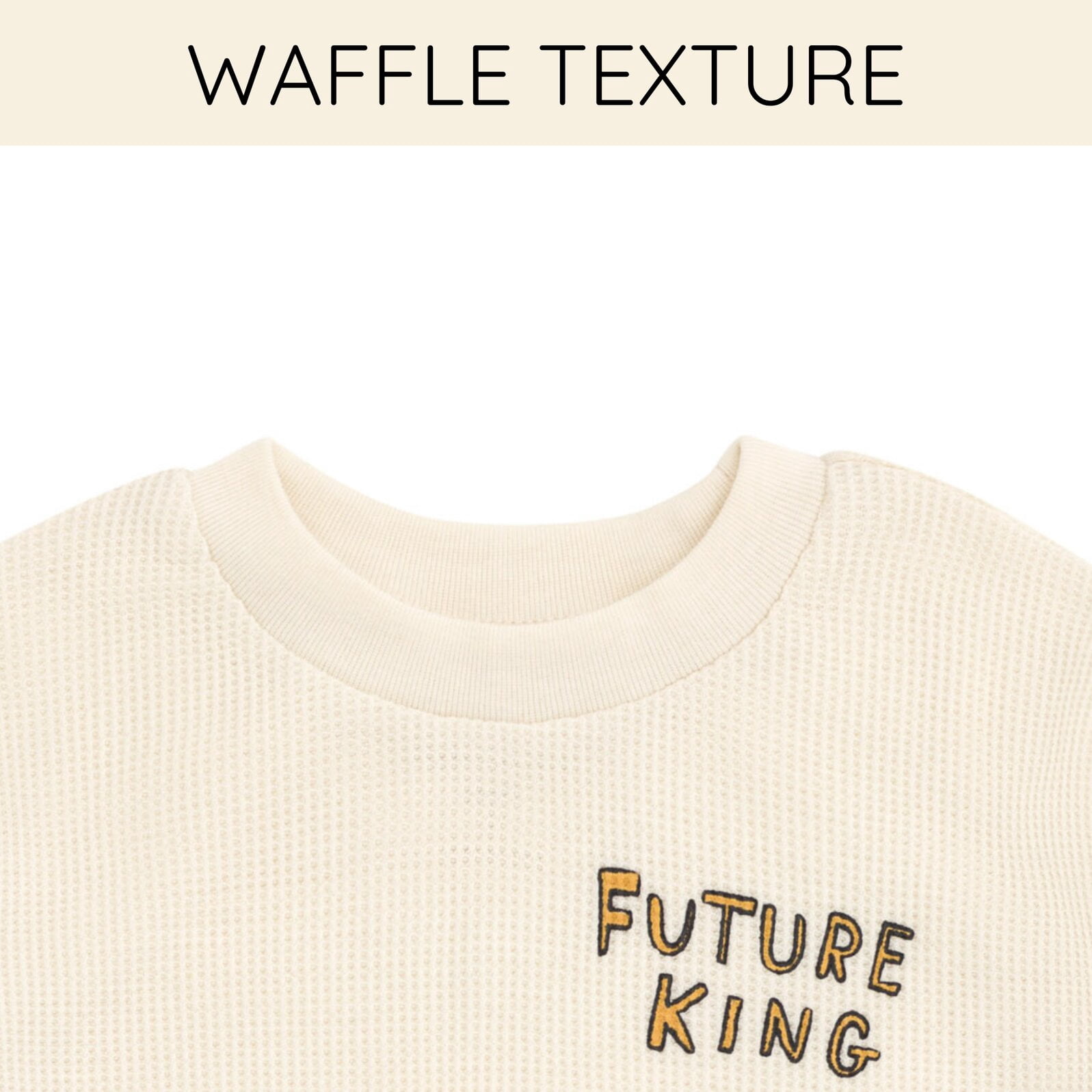 Disney Lion King Simba Waffle Knit Drop Shoulder Sweatshirt and Jogger Pants Outfit Set Newborn to Toddler