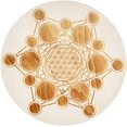 thumbnail image 1 of Wood Crystal Grid Altar Chakra Crystal Healing Sacred Geometry Metatron's Cube Witchcraft (E), 1 of 3