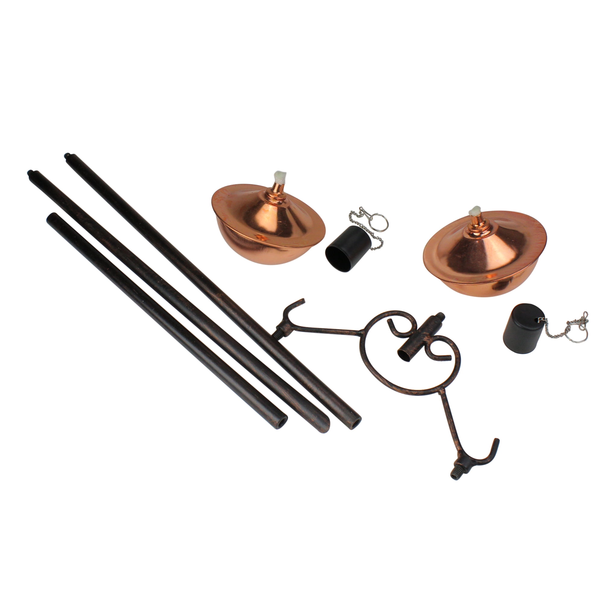 Northlight 42" Shiny Oil Lamp Outdoor Patio Torch - Copper