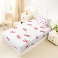 thumbnail image 4 of Erosebridal Cute Bow Girls Twin Sheet Sets, Princess Cartoon Bedding, 3-Piece, 4 of 5