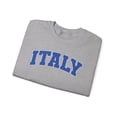 thumbnail image 3 of Italy Sweatshirt Gifts Crew Neck Shirt Long Sleeve Unisex, 3 of 7